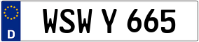 Trailer License Plate